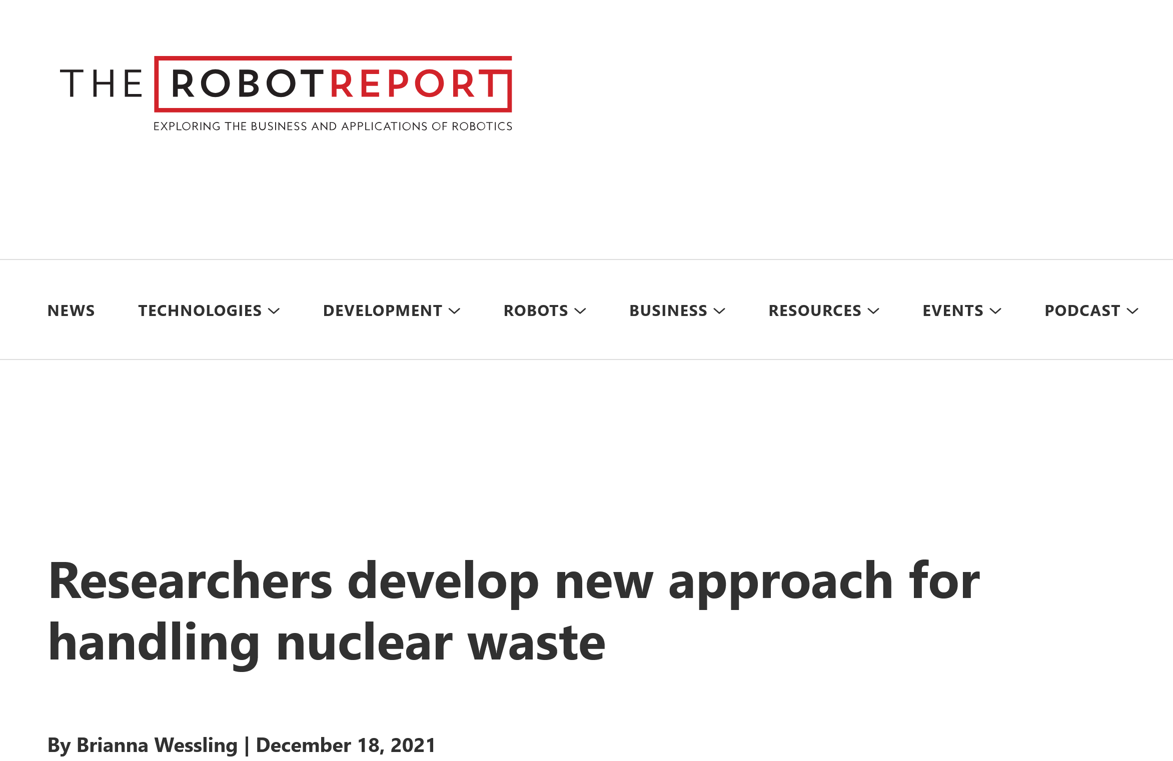 The Robot Report preview